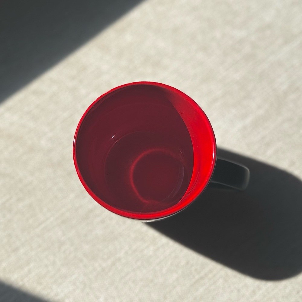 BITE Beauty Branded Ceramic Black and Red Coffee Tea Mug (Rare + Discontinued) - Picture 6 of 8